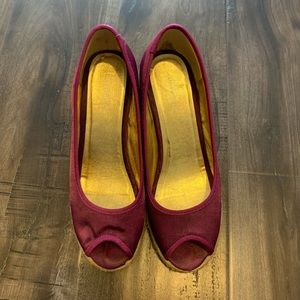 H&M purple wedges -Size 8